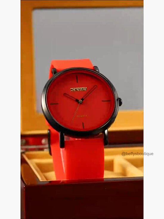 Unisex Silicone Strap Quartz Watch Water Resistant 40mm main image 6